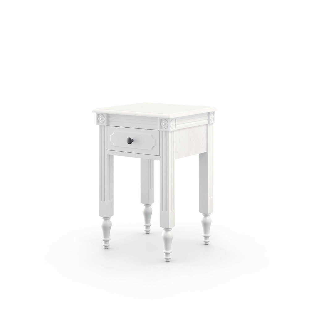 Casterton Ivory Bedside Table, Ivory